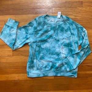 Cropped Tie Dye Sweatshirt